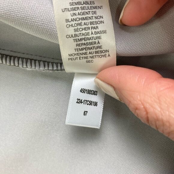 Chico’s Sz 2 US Large Animal Instincts Scuba Jacket in Shiitake Open Front NWT - Picture 9 of 10